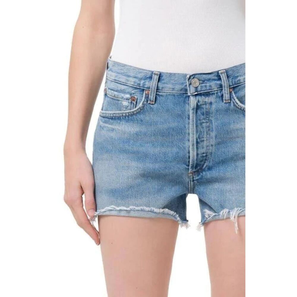 Agolde Los Angeles Parker Vintage Cut Off Denim Jean Shorts Women's Size 26